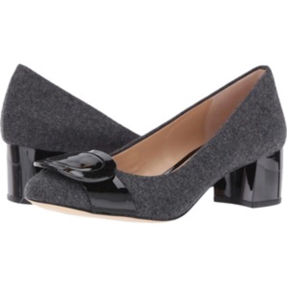 Michael Kors Black/Flannel Pauline Mid Pump 9.5